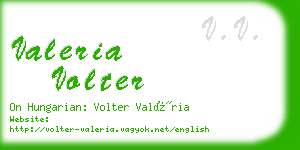 valeria volter business card